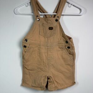 Lee's | Toddler 24M Khaki Short Overalls Shortall‎ jeans snap bottoms Fall Apple